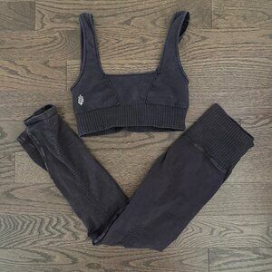 Free People Movement Grey Workout Set